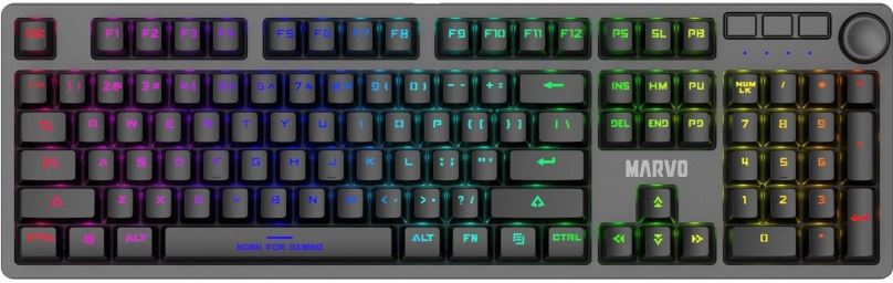 Herní klávesnice MARVO KG954EN-B Mechanical Blue - US
