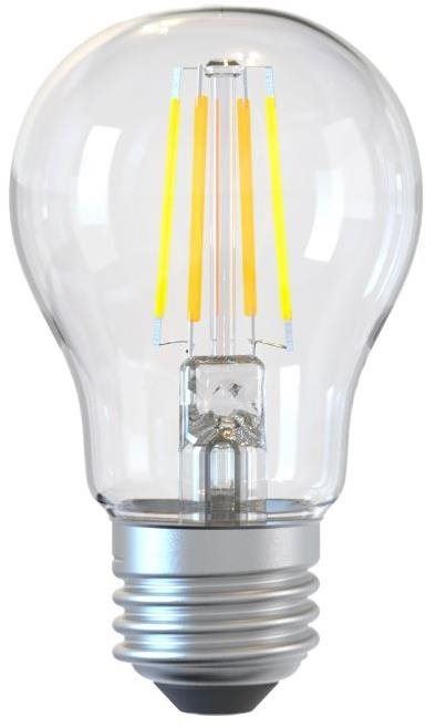 LED žárovka Tellur WiFi Smart žárovka Filament E27, 6 W, čirá, teplá bílá