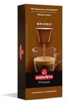Kávové kapsle Covim Nespresso Brioso, 10 porcí