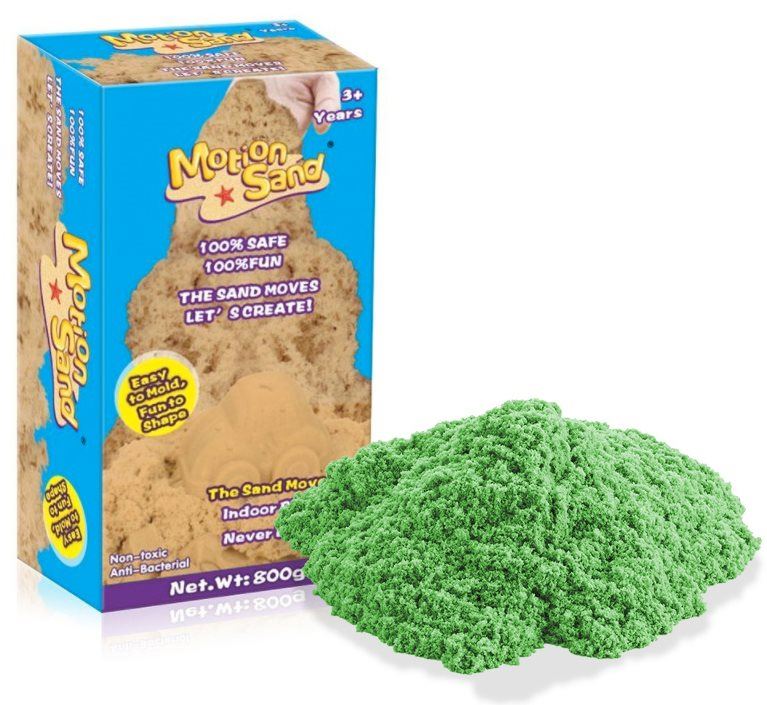 Kinetický písek Kinetický / měsíční písek – náhradní sada 800g - zelená barva