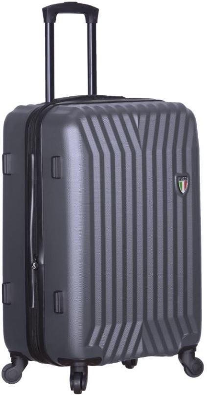 Cestovní kufr TUCCI T-0115/3 M ABS - charcoal