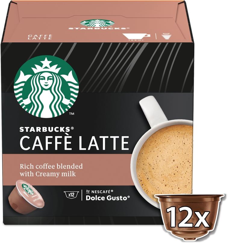 Kávové kapsle STARBUCKS® Caffe Latte by NESCAFE® DOLCE GUSTO® kávové kapsle 12 ks