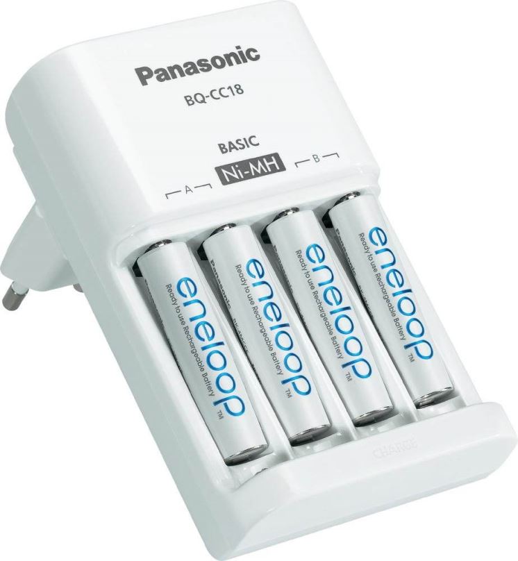 Nabíječka baterií Panasonic Basic Charger + enelooAp AAA 750mAh 4ks
