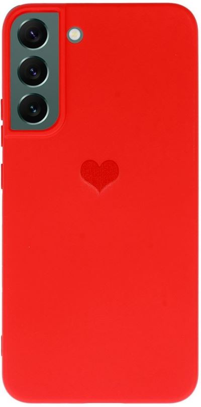 Kryt na mobil Vennus Valentýnské pouzdro Heart pro Samsung Galaxy S22 Plus - červené