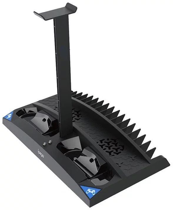 Stojan na herní konzoli iPega P4009 Nabíjecí Stanice s Chlazením pro PS4 Black