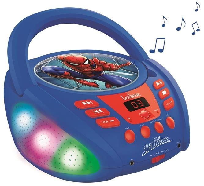 Hudební hračka Lexibook Spider-Man Bluetooth CD přehrávač se světly