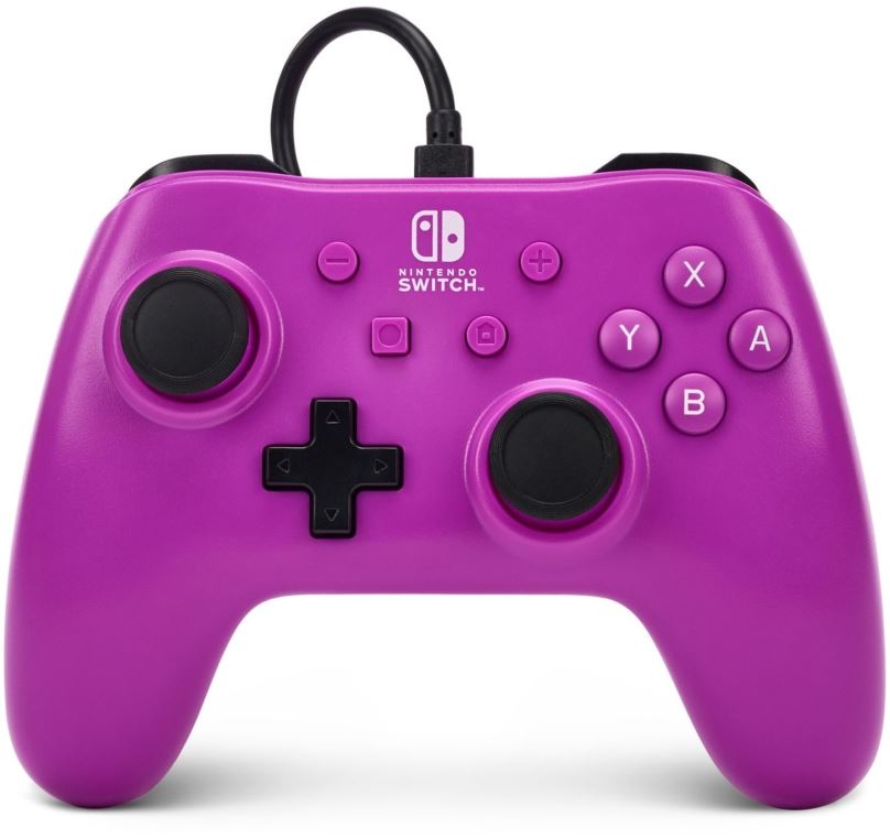 Gamepad PowerA Wired Controller – Grape Purple - Nintendo Switch