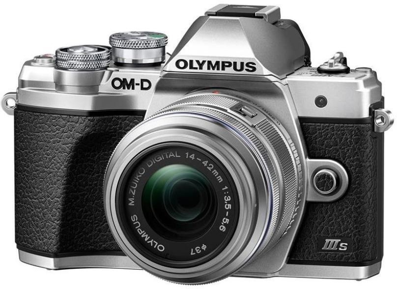 Digitální fotoaparát Olympus OM-D E-M10 Mark III S + 14–42 mm f/3.5–5.6 II R stříbrný