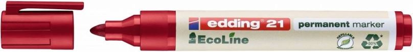 Popisovač EDDING EcoLine 21 permanentní, červený
