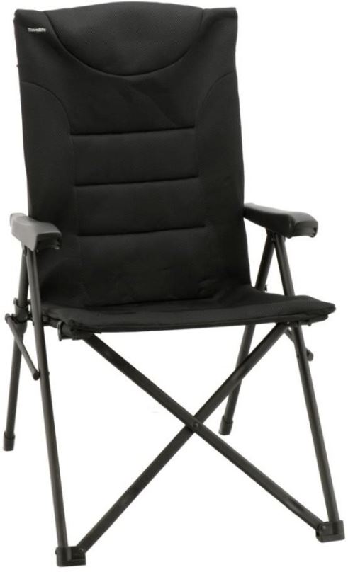 Kempingové křeslo Travellife Barletta Chair Cross Black