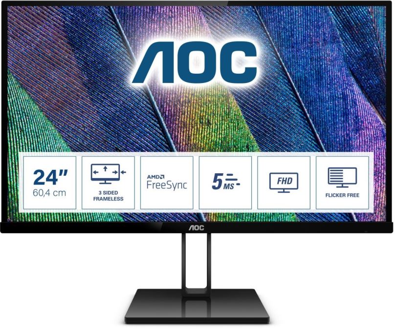 LCD monitor 24" AOC 24V2Q