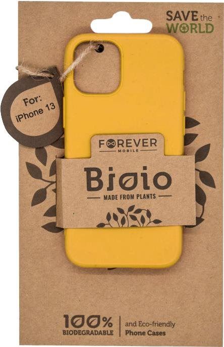 Kryt na mobil Forever Bioio pro Apple iPhone 13 žlutý