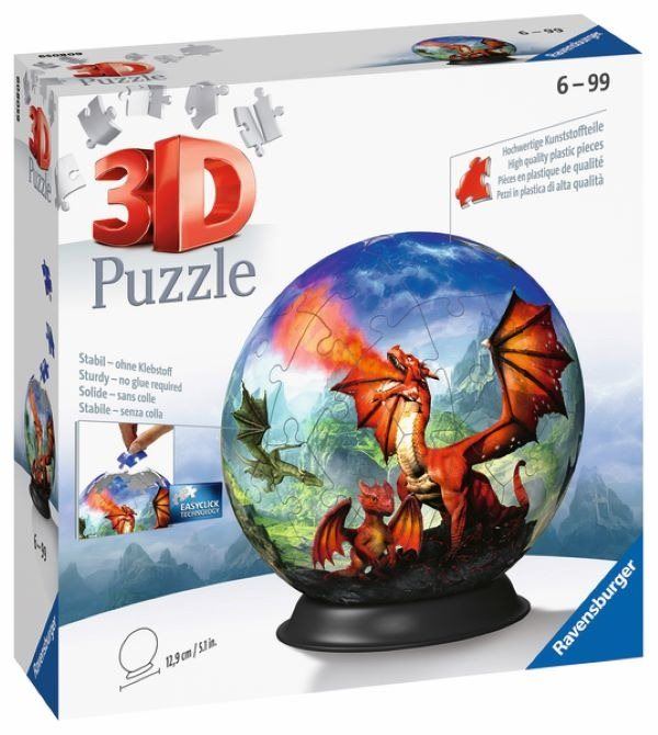 3D puzzle Puzzle-Ball Mystický drak 72 dílků