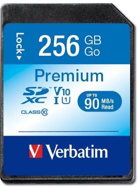 Paměťová karta Verbatim SDXC 256GB Premium