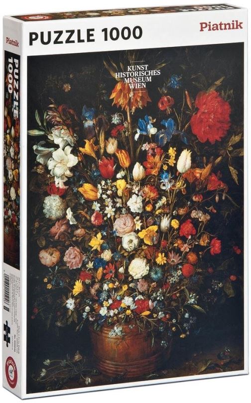 PIATNIK Puzzle Květiny v dřevěné váze 1000 dílků