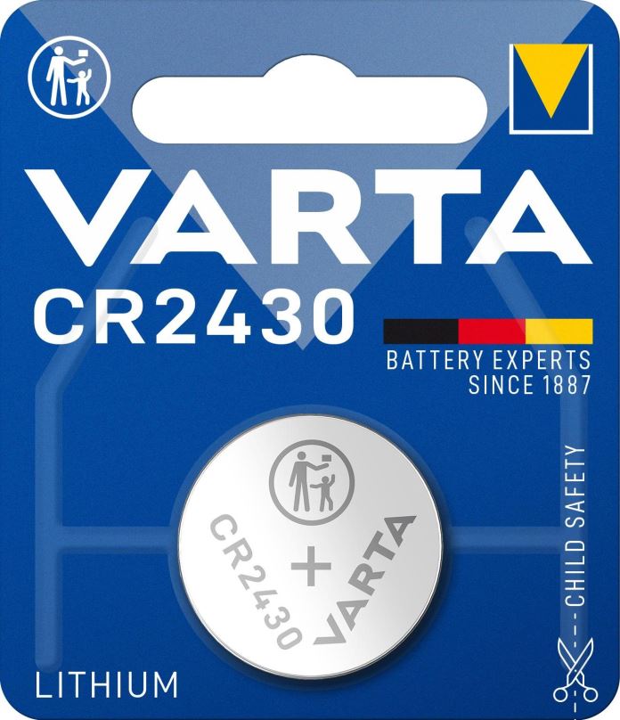 Knoflíková baterie VARTA speciální lithiová baterie CR2430 1ks