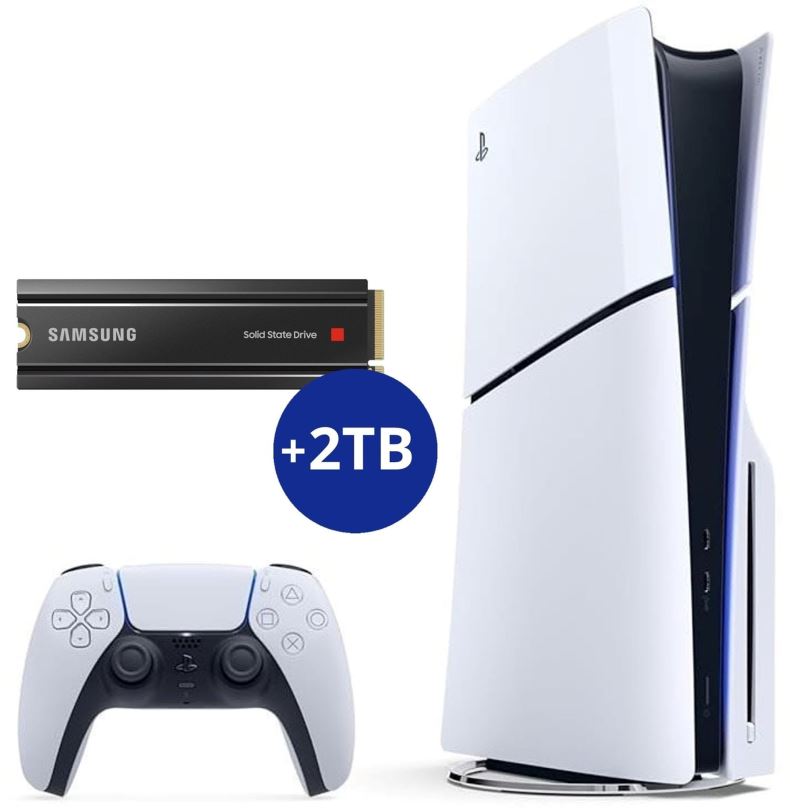 Herní konzole PlayStation 5 (Slim) s rozšiřeným uložištěm (+2TB SSD)