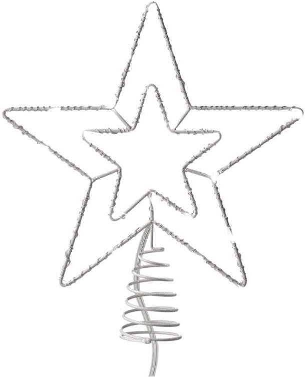Vánoční osvětlení EMOS Standard LED spojovací vánoční hvězda, 28,5 cm, venkovní i vnitřní, studená bílá