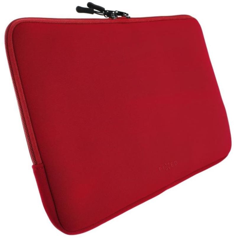 Pouzdro na notebook FIXED Sleeve pro notebooky o úhlopříčce do 14" červené