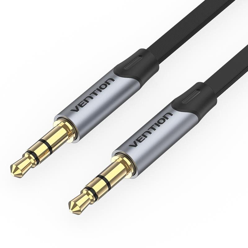 Audio kabel Vention 3.5mm Male to Male Flat Aux Cable 2m Gray