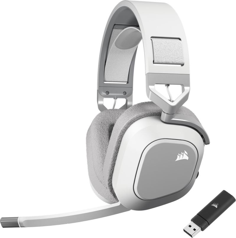 Herní sluchátka Corsair HS80 MAX Wireless White