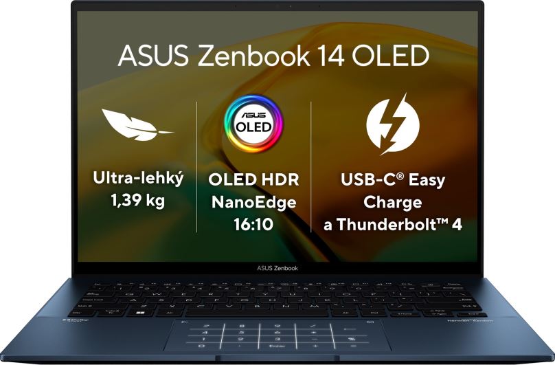 Ultrabook ASUS Zenbook 14 OLED UX3402VA-OLED436W Ponder Blue celokovový