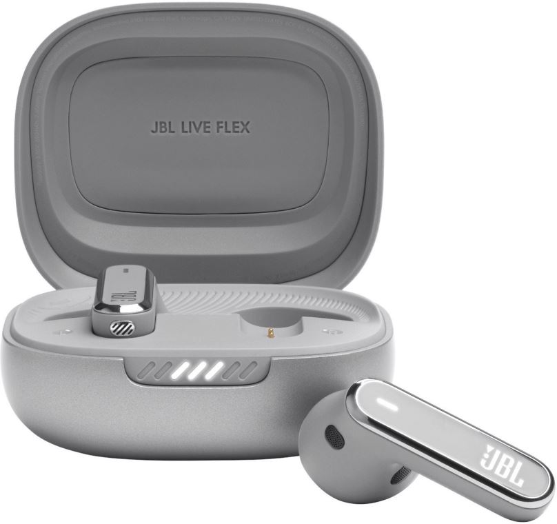 Bezdrátová sluchátka JBL Live Flex šedá