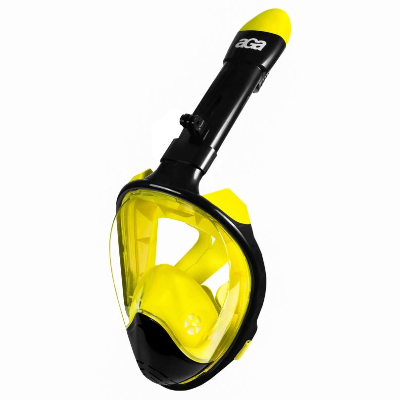 Šnorchlovací maska Aga Celoobličejová šnorchlovací maska S/M DS1121 černá/žlutá