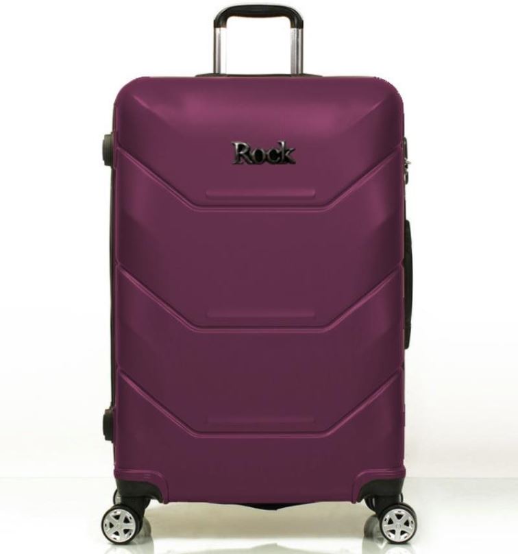 Cestovní kufr ROCK TR-0230/3 L ABS - fialová