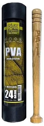 PVA Organic PVA punčocha na tubusu s dřevěným pěchovačem 7m 24mm