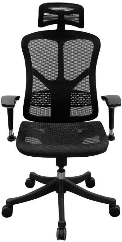 Kancelářská židle DALENOR Tech Smart, ergonomická, síťovina, černá