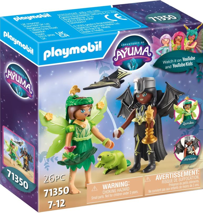 Stavebnice Playmobil 71350 Forest Fairy & Bat Fairy s tajemnými zvířaty