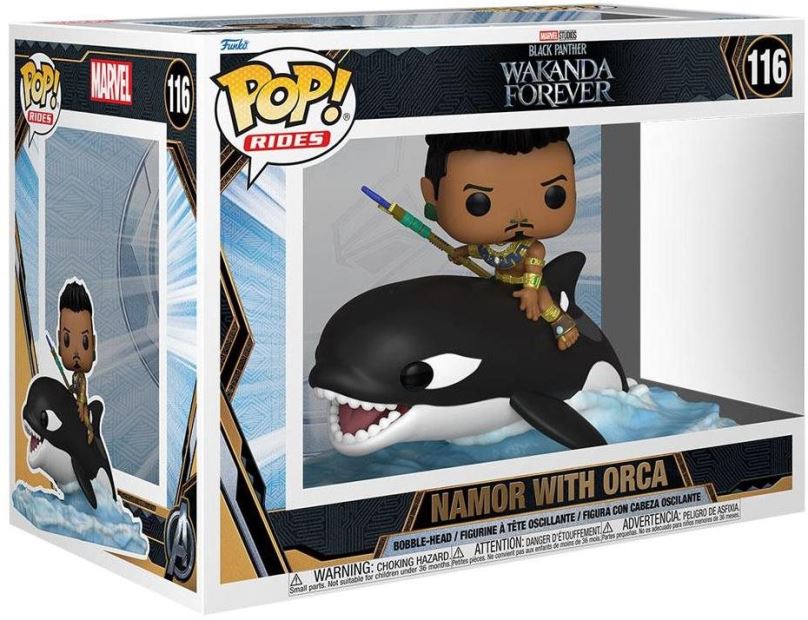 Funko POP Ride SUPDLX: BPWF S2- Namor with Orca