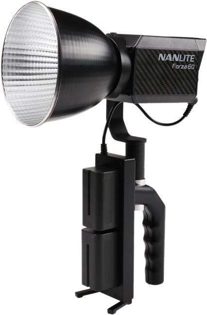Foto světlo Nanlite Nanltie Forza 60B s držákem baterií a Bowens adaptérem