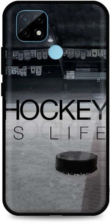 Kryt na mobil TopQ Realme C21 silikon Hockey Is Life 61692