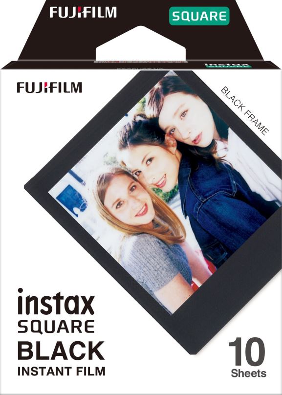 Fotopapír FujiFilm film instax square Black frame 10 ks