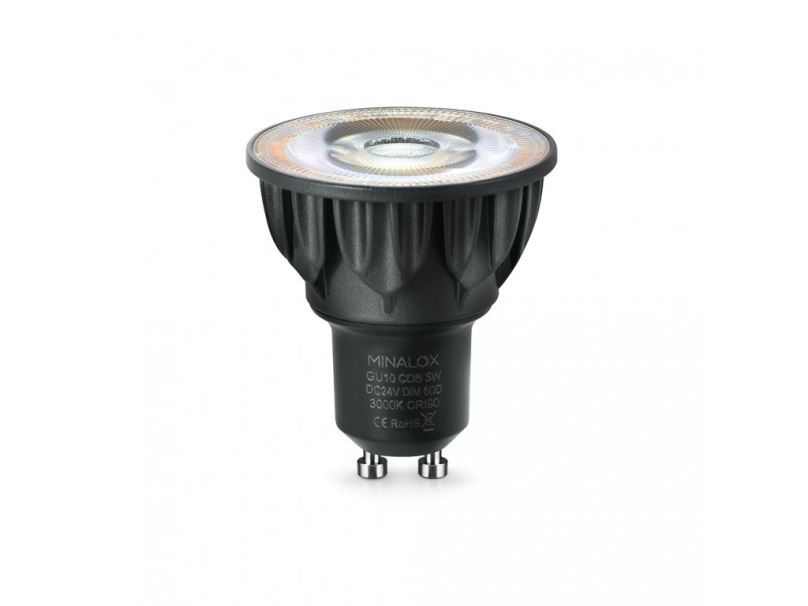 LED stmívatelná žárovka Minalox GU10 5W 24V 60° 3000K