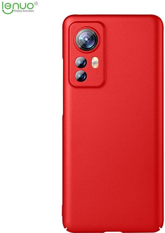 Kryt na mobil Lenuo Leshield obal pro Xiaomi 12/12X, červená