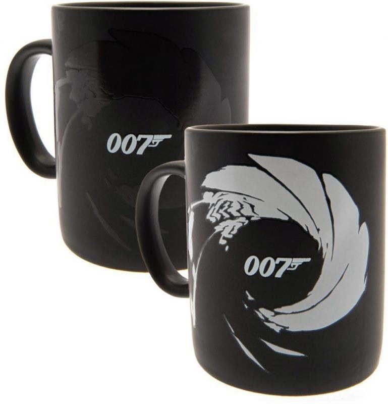 Proměňovací keramický hrnek James Bond 007: Gunbarrel, 315 ml