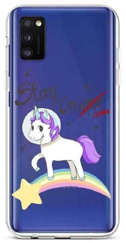 Kryt na mobil TopQ Samsung A41 silikon Stay Unicorn 49841