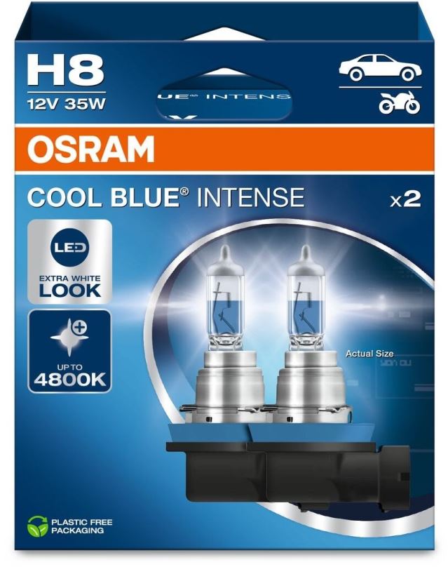 Autožárovka OSRAM H8 Cool Blue Intense Next Generation, 12V, 35W, PG19-1, Duobox