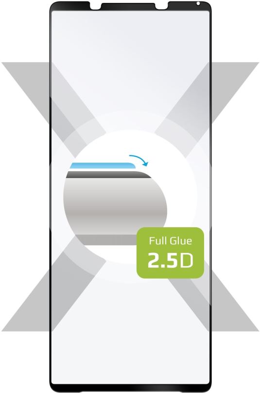 Ochranné sklo FIXED FullGlue-Cover pro Sony Xperia 1 III černé