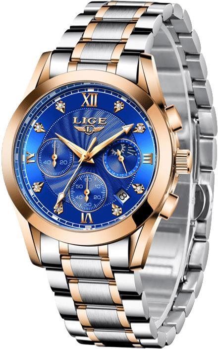 Pánské hodinky Lige Man Steel 10020-4 / V - modré