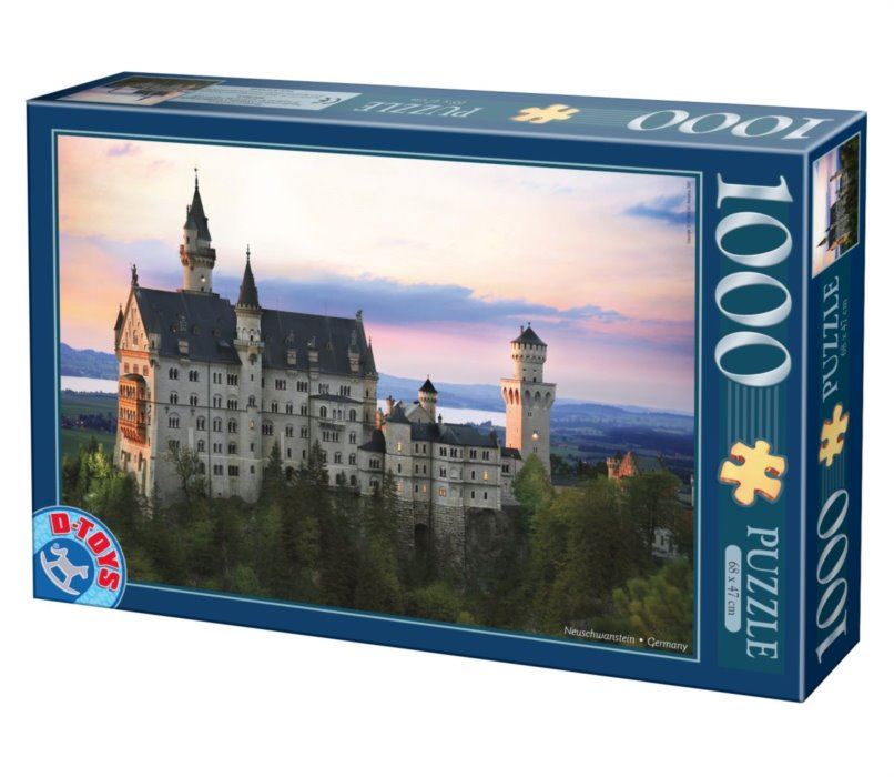 D-TOYS Puzzle Neuschwanstein, Německo 1000 dílků