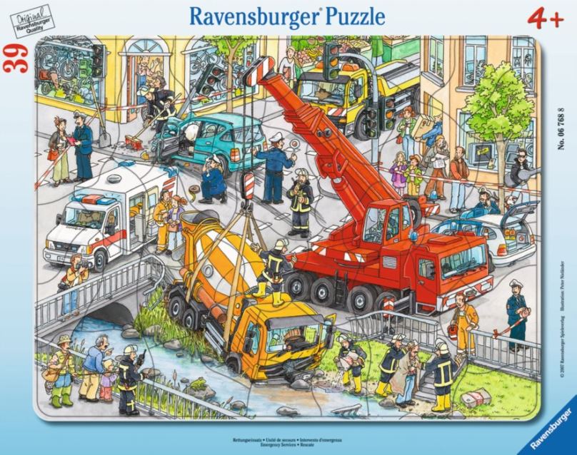 RAVENSBURGER Puzzle Záchranná akce 39 dílků