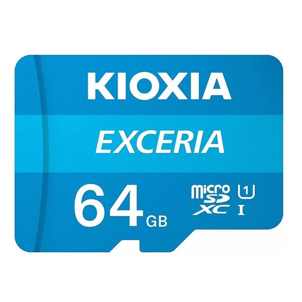 Kioxia Paměťová karta Exceria (M203), 64GB, microSDXC, LMEX1L064GG2, UHS-I U1 (Class 10)