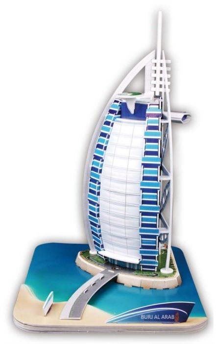 3D puzzle CUBICFUN 3D puzzle Burj al Arab 46 dílků