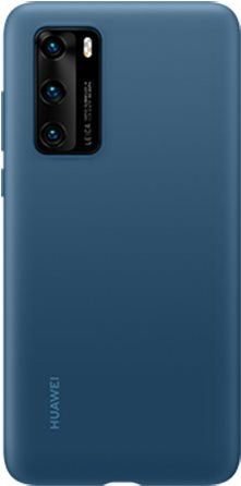 Kryt na mobil Huawei Original Silikonové Pouzdro Ink Blue pro P40