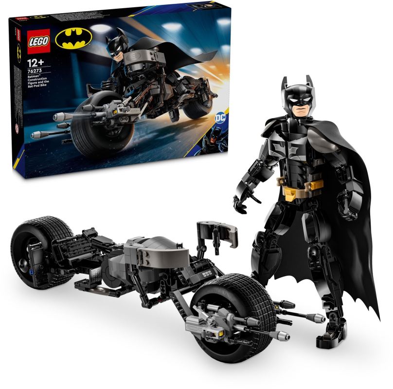 LEGO stavebnice LEGO® DC Batman™ 76273 Sestavitelná figurka: Batman™ a motorka Bat-Pod