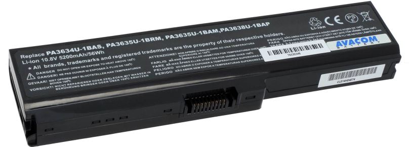 Baterie do notebooku Avacom za Toshiba Satellite M300, Portege M800 Li-ion 10.8V 5200mAh / 56Wh